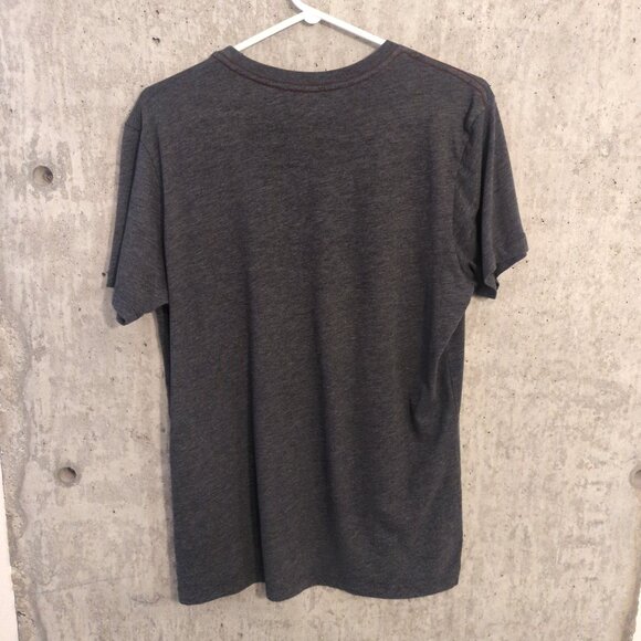 RVCA Mens Medium Heather Gray Short Sleeve T-Shirt Spellout Logo Crew Neck - Picture 2 of 7